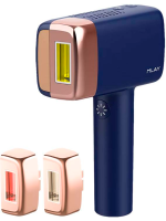 جهاز ازالة الشعر بالليزر ملاي T14 المطور بخاصية التبريد الجليدي ثلاث عدسات - اللون الكحلي