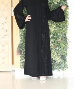 عباية نصف القمر الاصلي مصري تطريز خرز الجنب