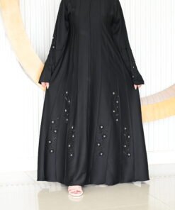 عباية كلوش تخريز يدوي امام وخلف مع طرحة