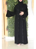 عباية قماش  نصف القمر الاصلي مصري مع طرحة