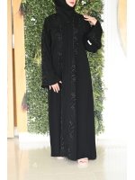 Alternative view of عباية قماش  نصف القمر الاصلي مصري مع طرحة