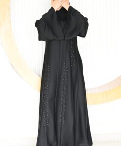 عباية تكتك الاصلي كلوش تخريز يدوي امام وخلف مع طرحة