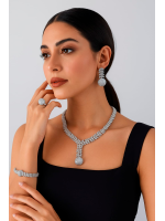 طقم فاخر زركون بديل الالماس