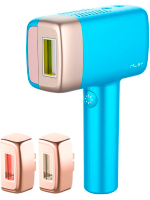 جهاز ازالة الشعر بالليزر ملاي T14 المطور بخاصية التبريد الجليدي ثلاث عدسات - اللون السماوي