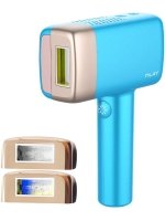 Alternative view of جهاز ازالة الشعر بالليزر ملاي T14 المطور بخاصية التبريد الجليدي ثلاث عدسات - اللون السماوي