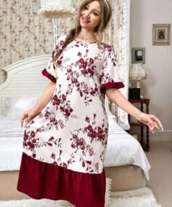 فستان نوم طويل للنساء