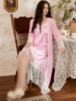 Alternative view of روب نوم مع فستان ستان