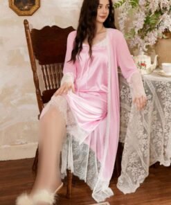 روب نوم مع فستان ستان