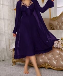 طقم ملابس نوم قطعتين